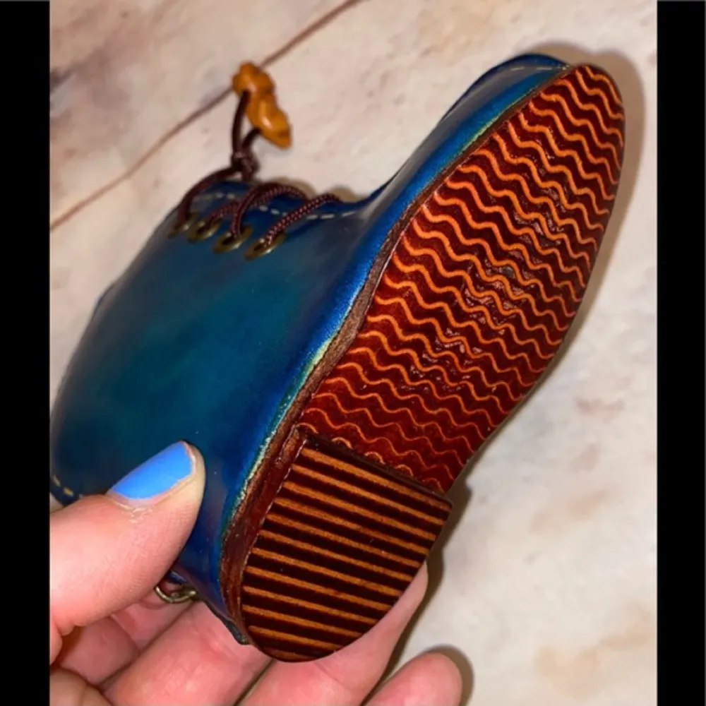 BOHO Leather Boot Key Chain NWT - Image 5