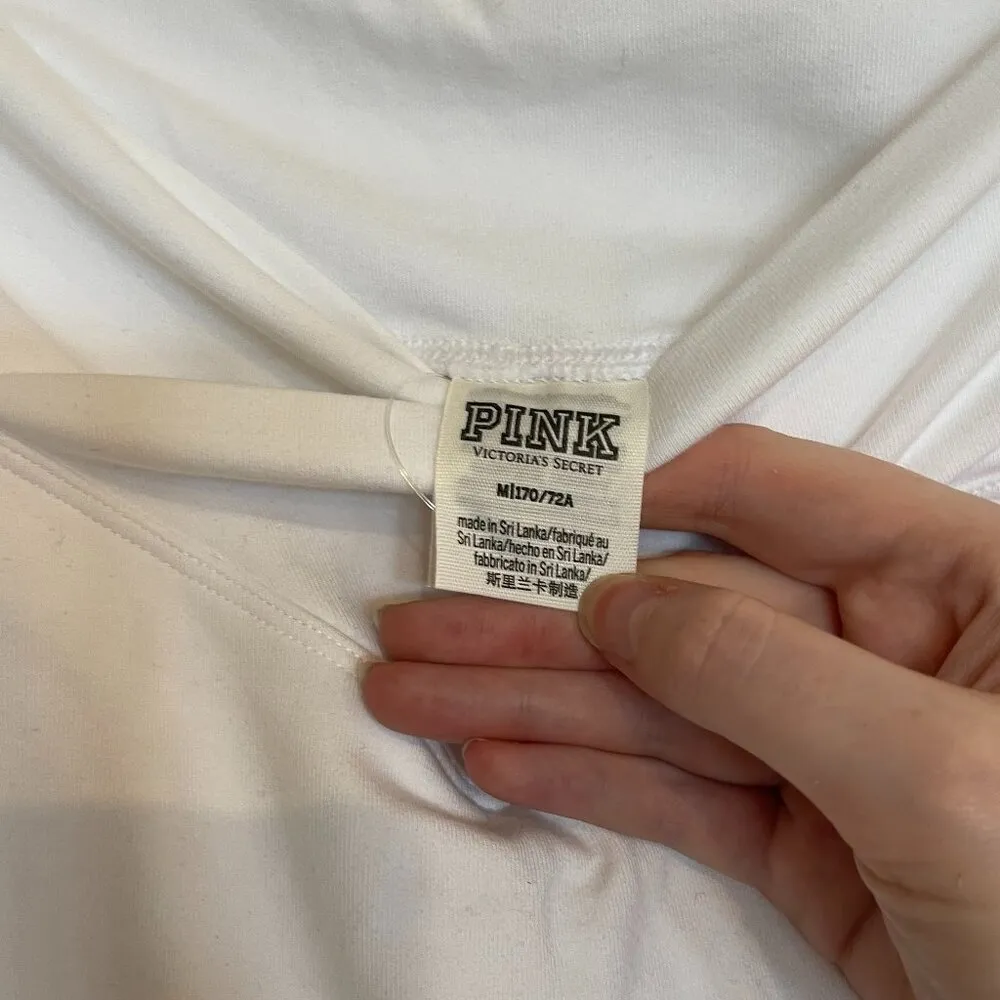 NWT Pink Victorias Secret Skirt White Crossover Waist - Image 4