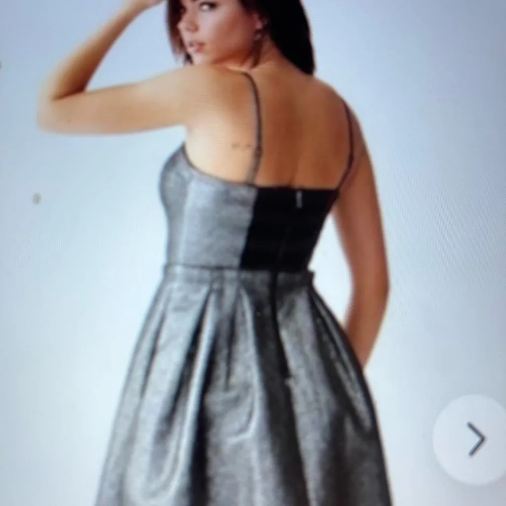 Guess Metallic Mini Dress gunmetal - Image 2