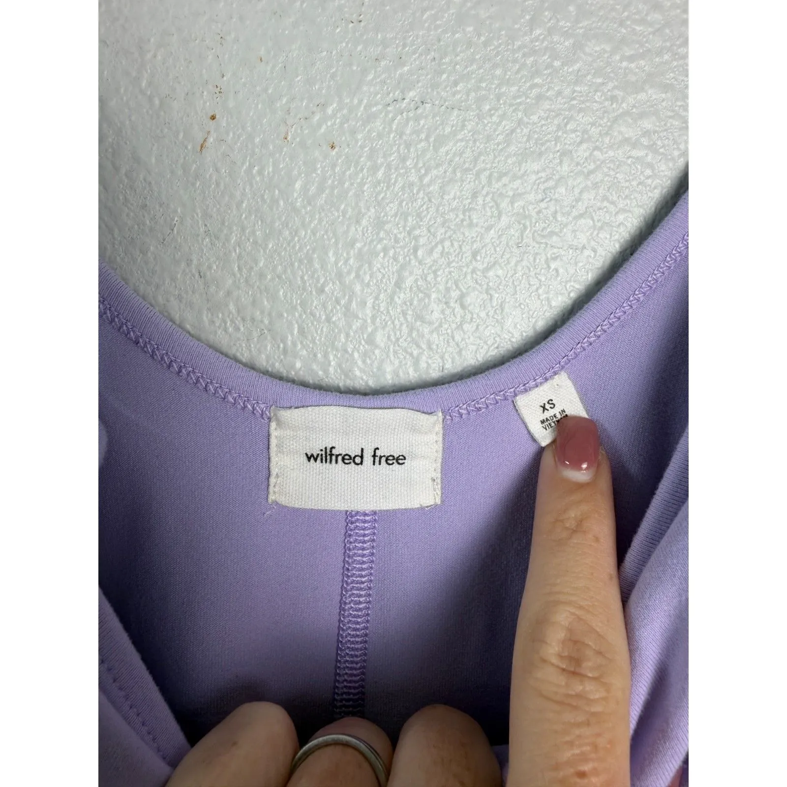 Wilfred Free Aritzia Purple Divinity Jumpsuit Flare Size XS - Image 8