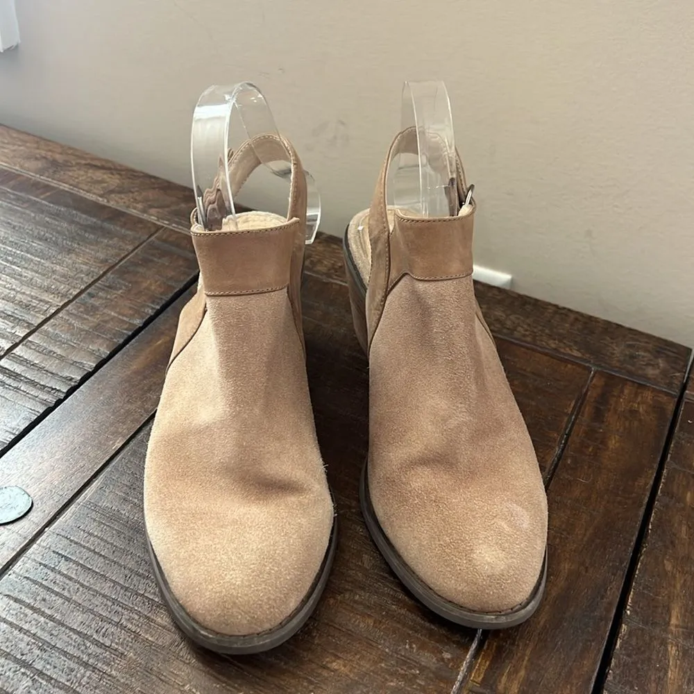 Chocolate Blu Abis Leather Cut Out Boot Slingback Size 8 - Image 4