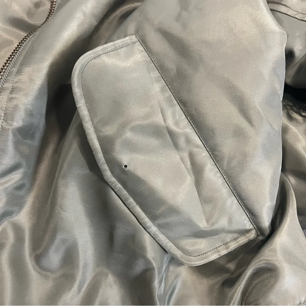 Anine Bing Leon Bomber Jacket in Army Green - Image 10