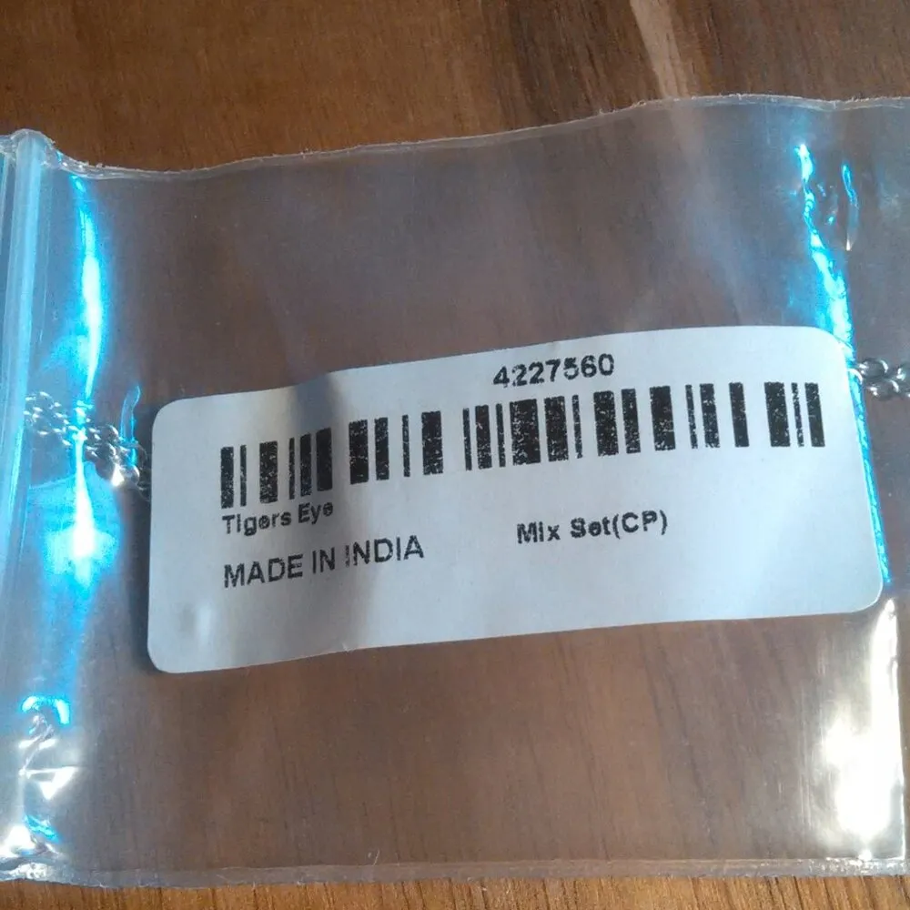 Tiger's Eye Sterling Silver and Stainless Steel Pendant Necklace - Image 8