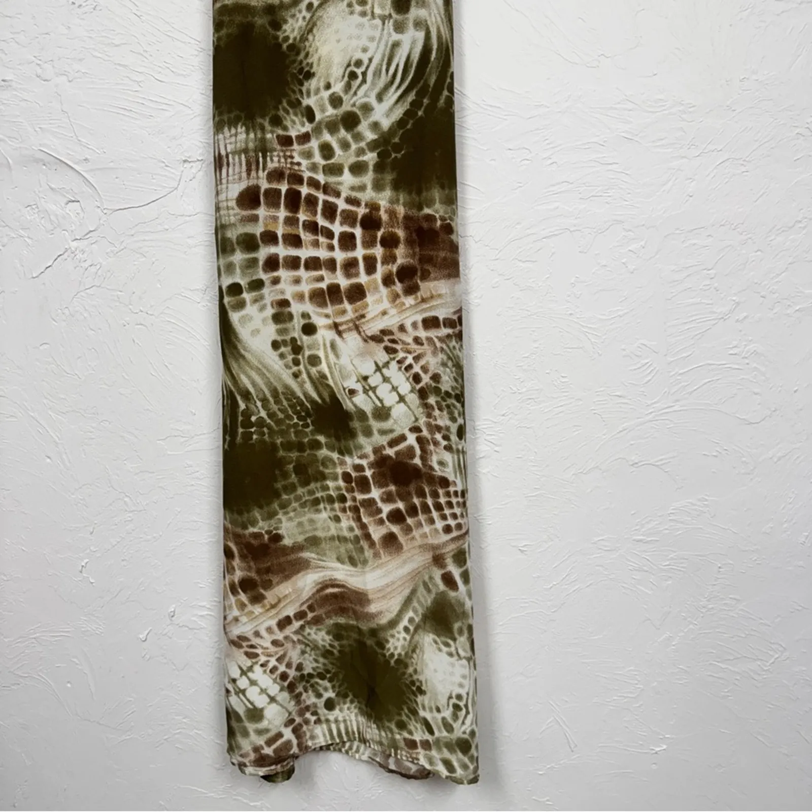 Fiuretti Brown Green Tie Dye Sleeveless Maxi Dress Womens M Beachy Summer Casual Size M - Image 6