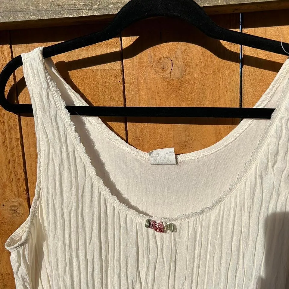 Vintage cream babydoll lingerie dress size large‎ - Image 4