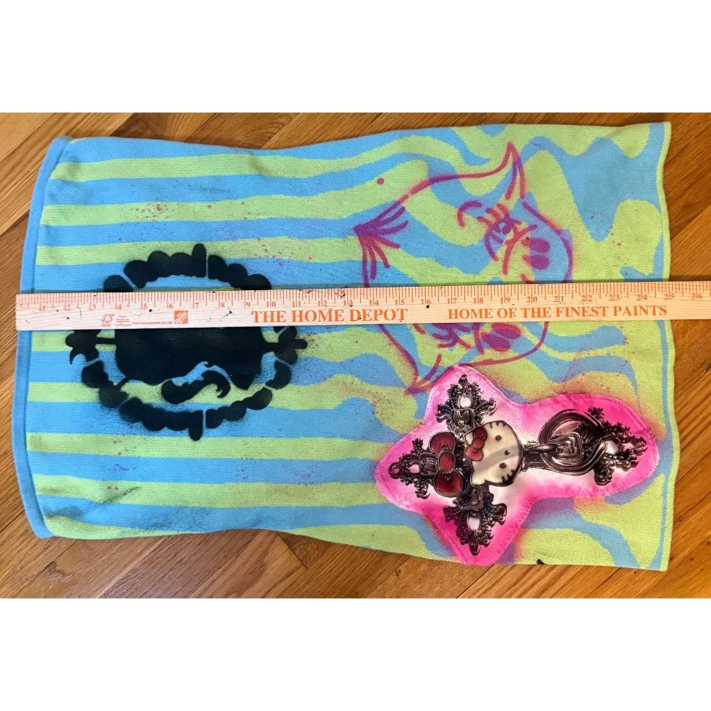 Molly Monroe Apparel Handmade Strapless Knit Dress Cameo CryBaby Blue Size M - Image 12