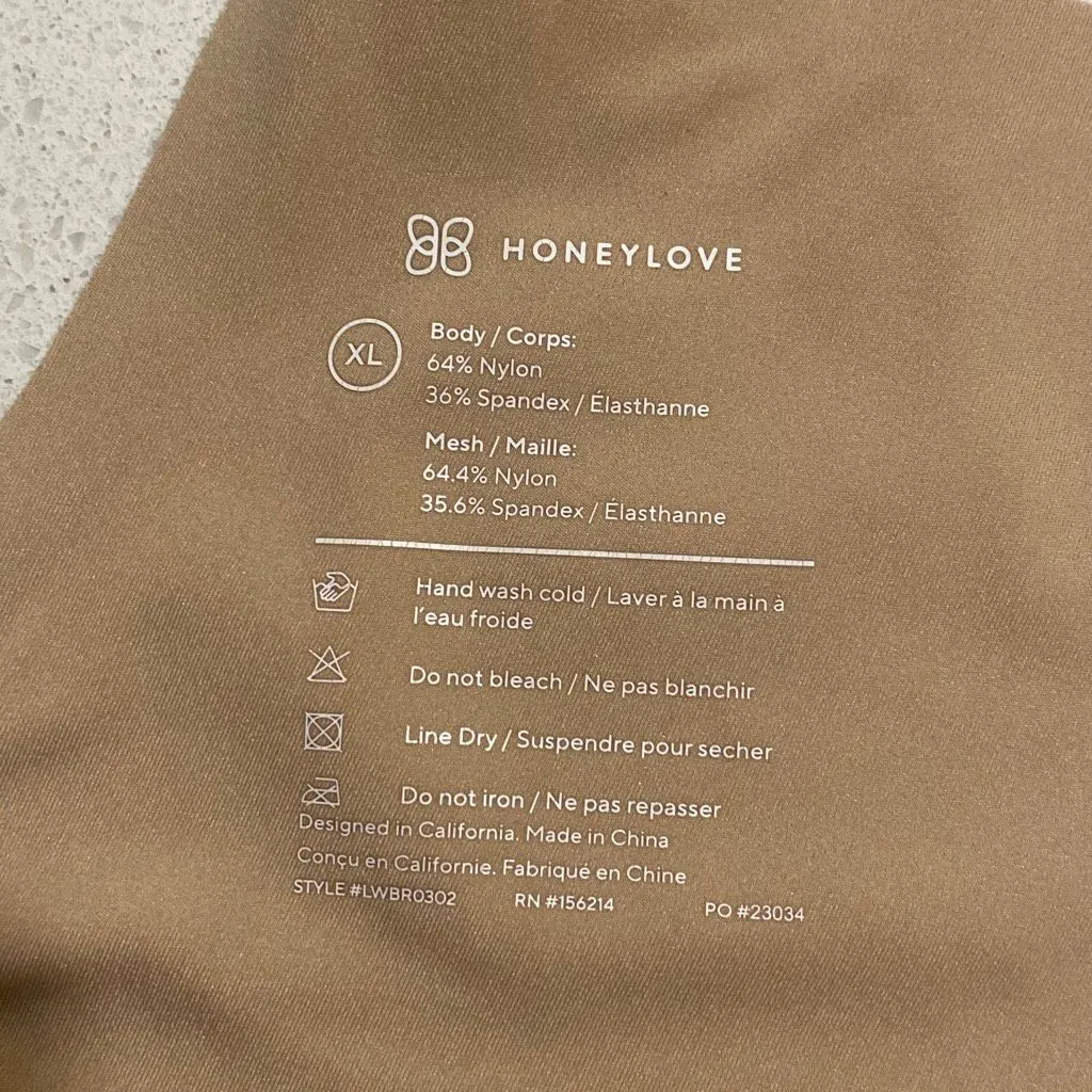 HoneyLove crossover bra, size extra large Tan - Image 5