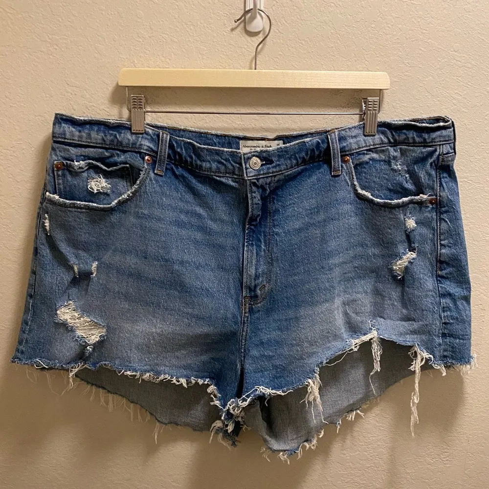 Blue The Mom Short High Rise Curve Love Size 20 - Image 3