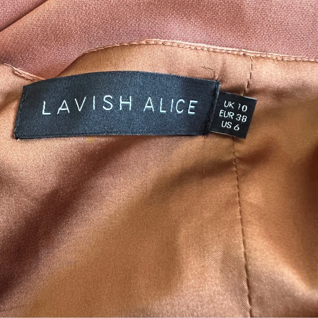 Lavish Alice Halter Neck Jumpsuit UK 10 / US 6 – Peach Coral Backless Evening - Image 7