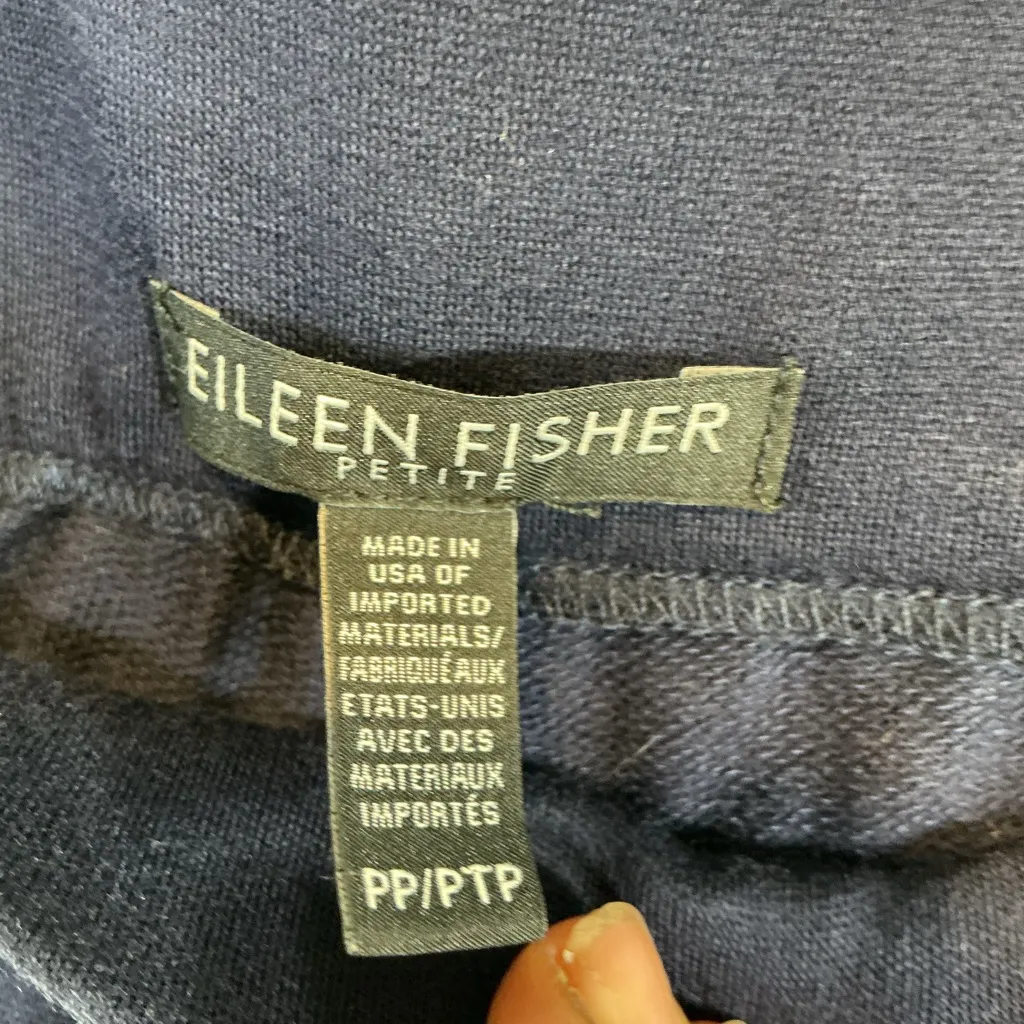 Eileen Fisher Deep Blue Jogger Pants - Image 3