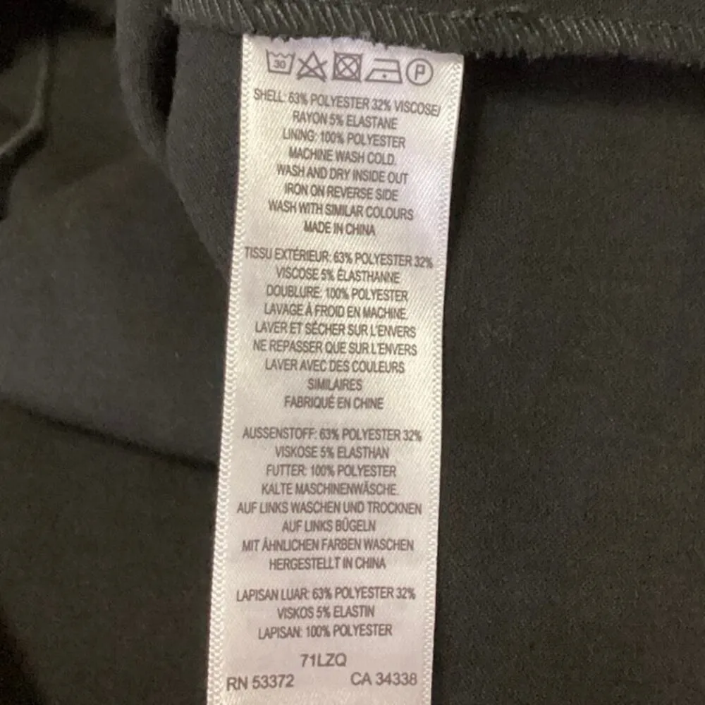 French Connection Whisper Ruth Black Ruffled Strapless Mini A-line Tube Dress 8 - Image 8