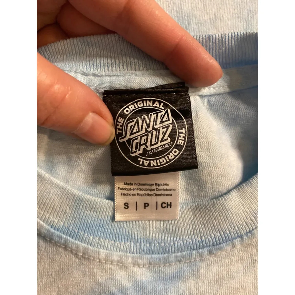 Santa Cruz Skate Graphic Tee Tie-Dye Streetwear Small - Image 3