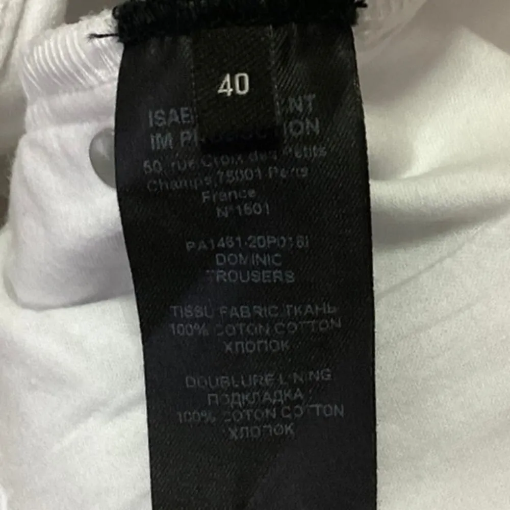 NEW Isabel Marant White High Rise Ankle Denim Straight Leg Trouser Jeans Size 10 - Image 7