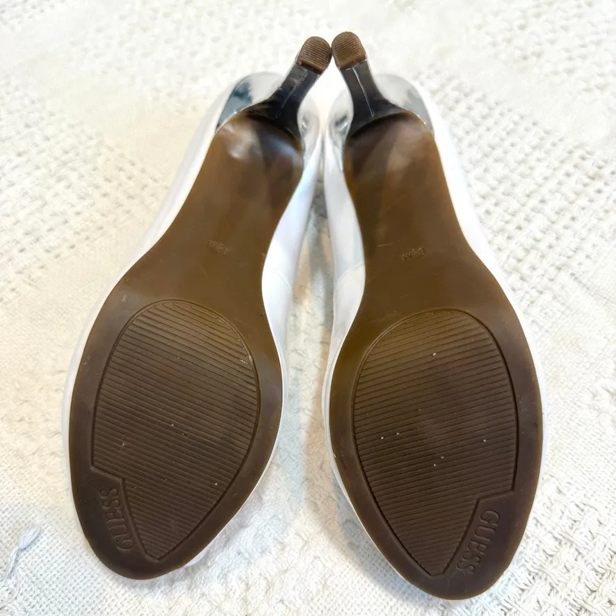 Guess Los Angeles patent 8 1/2 platform peep toe pump 4.5 inch heels 2675 - Image 4