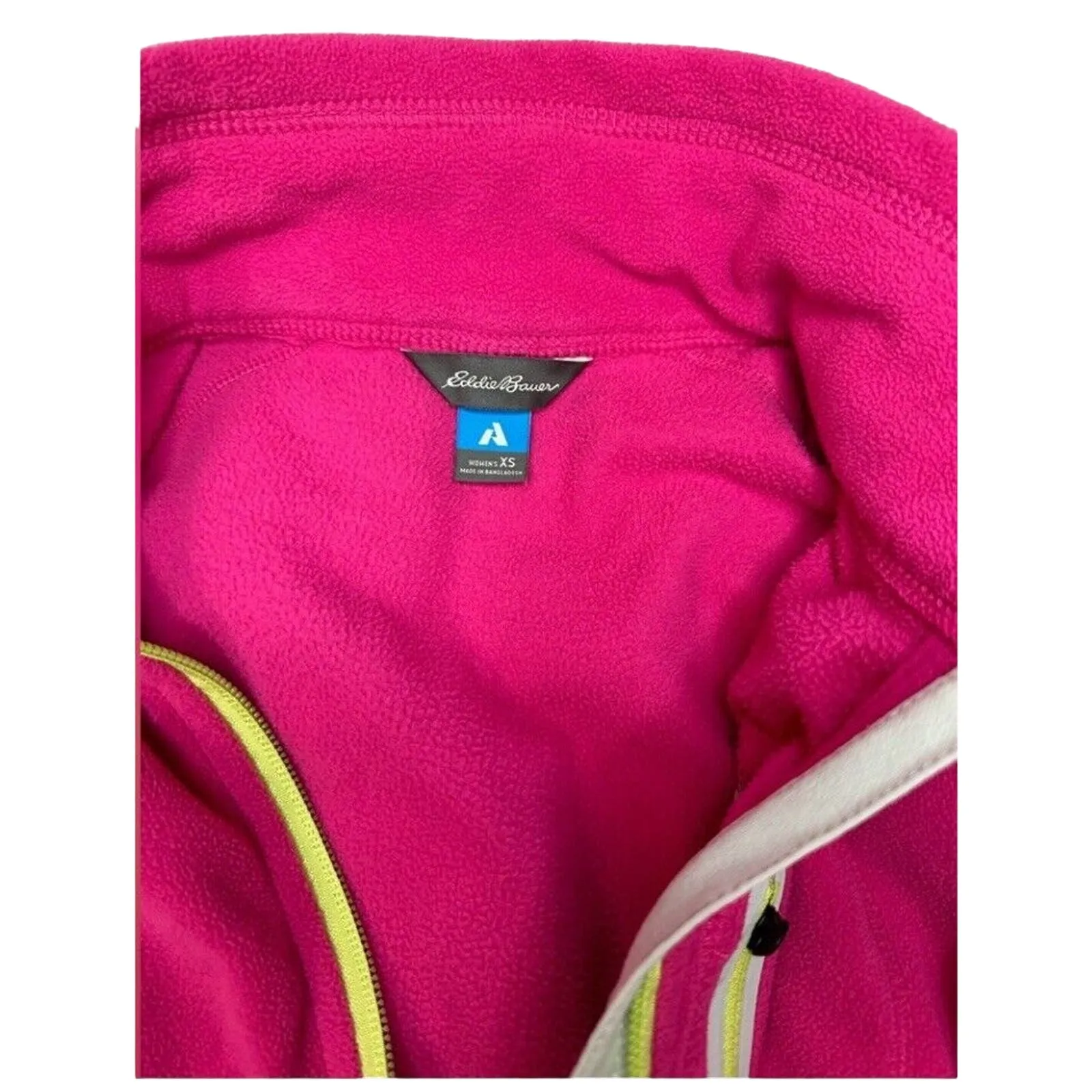 Eddie Bauer Womens Pullover 1/4 Zip Polar Fleece Mock Neck Pink Size‎ XS - Image 6