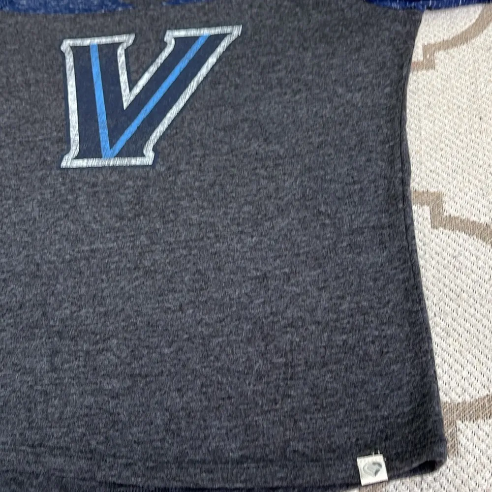 Villanova Wildcats Colosseum Stance Sleeve Stripe Patch Long Sleeve T-Shirt - Image 6