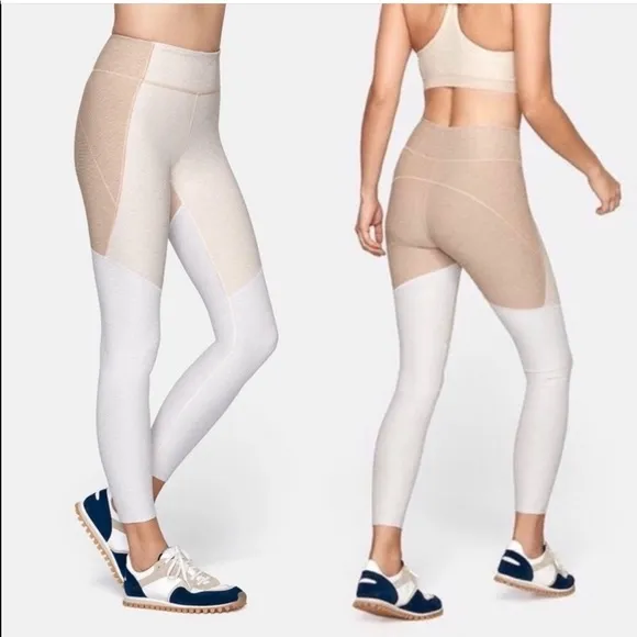 OUTDOOR VOICES 7/8 Leggings in Oatmeal Desert & Cloud Tritone - Image 2