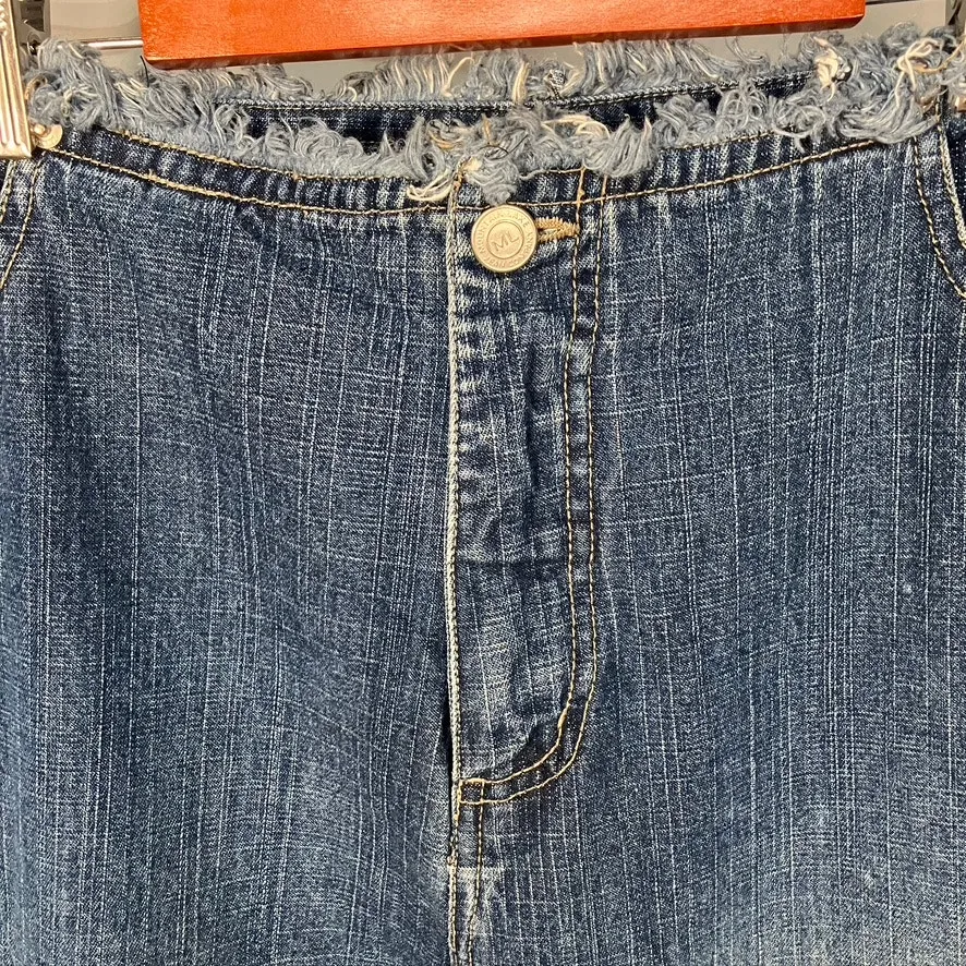 Mountain Lake Jean Company Raw Edge Womens 14 Jeans Flare 100% Cotton‎ 80's Blue - Image 2