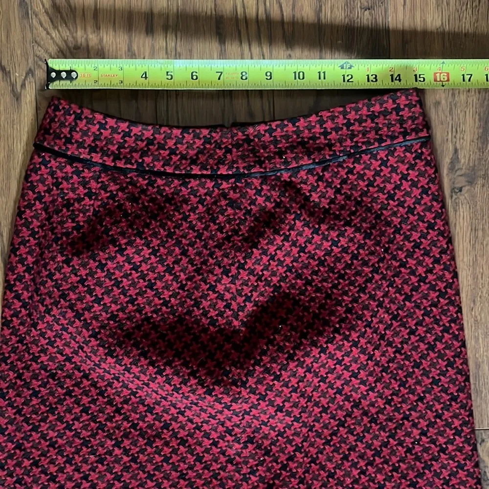 Woven Houndstooth skirt Red Size undefined - Image 10