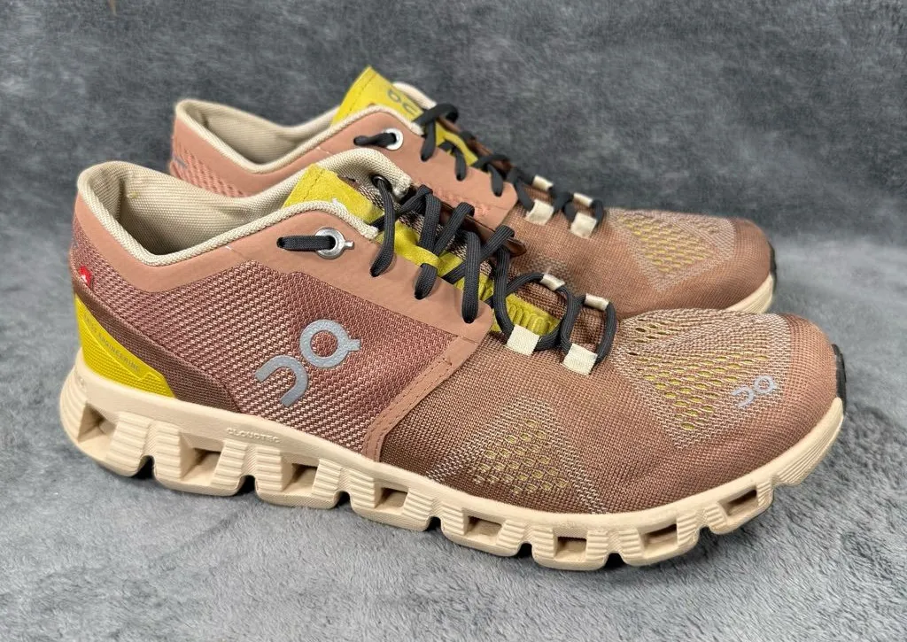 Women’s 8 On Running Cloud X 2 Mocha Sand Running Training Workout Everyday Brown - Image 1