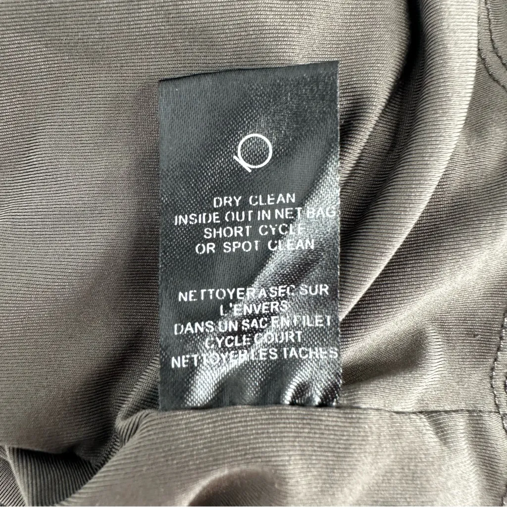 Halston Heritage Antique Silver Sequin Minidress size 2 Side Cutouts Sleeveless - Image 13