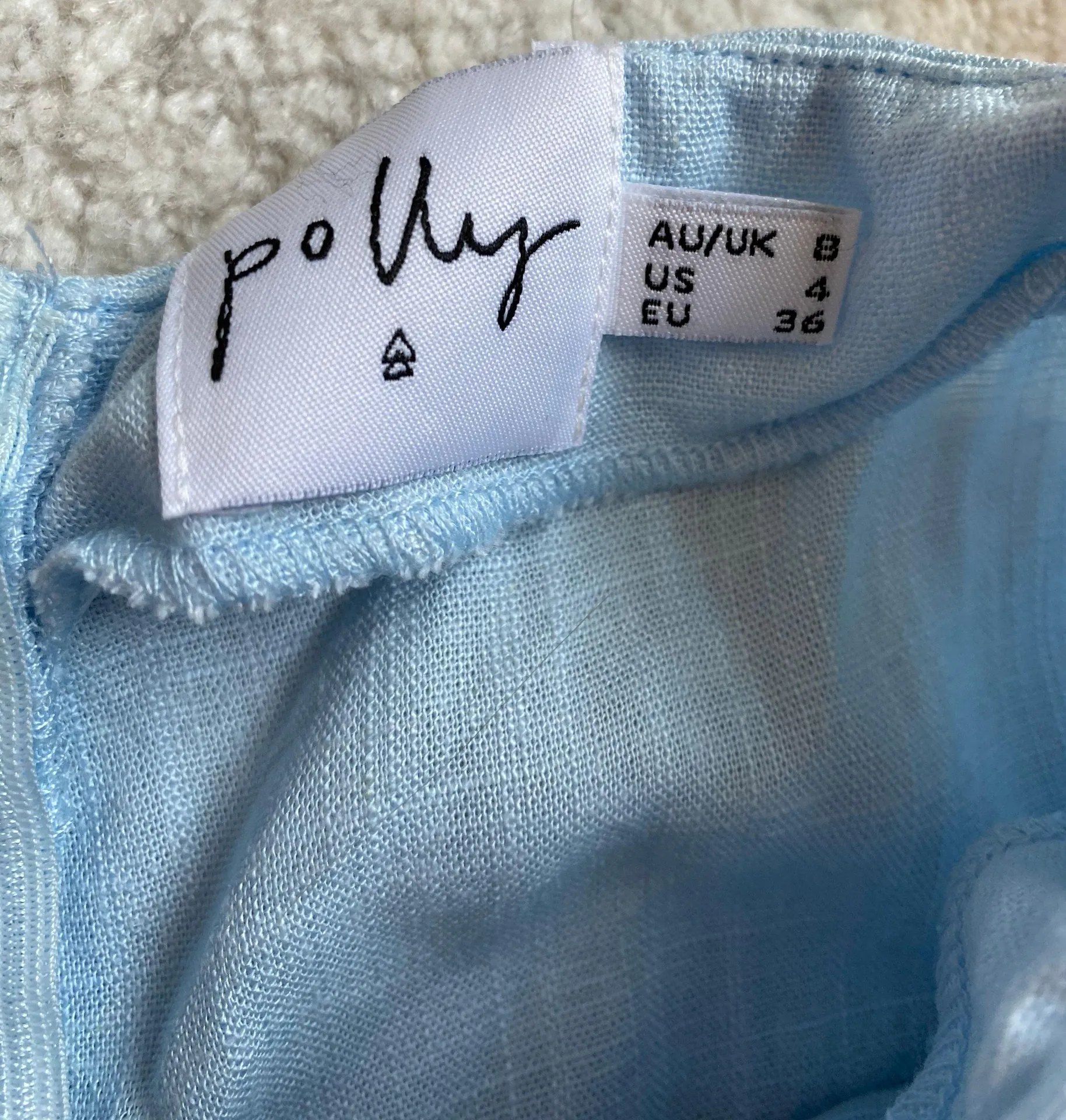 Princess Polly Blue Wrap Skort - Image 4