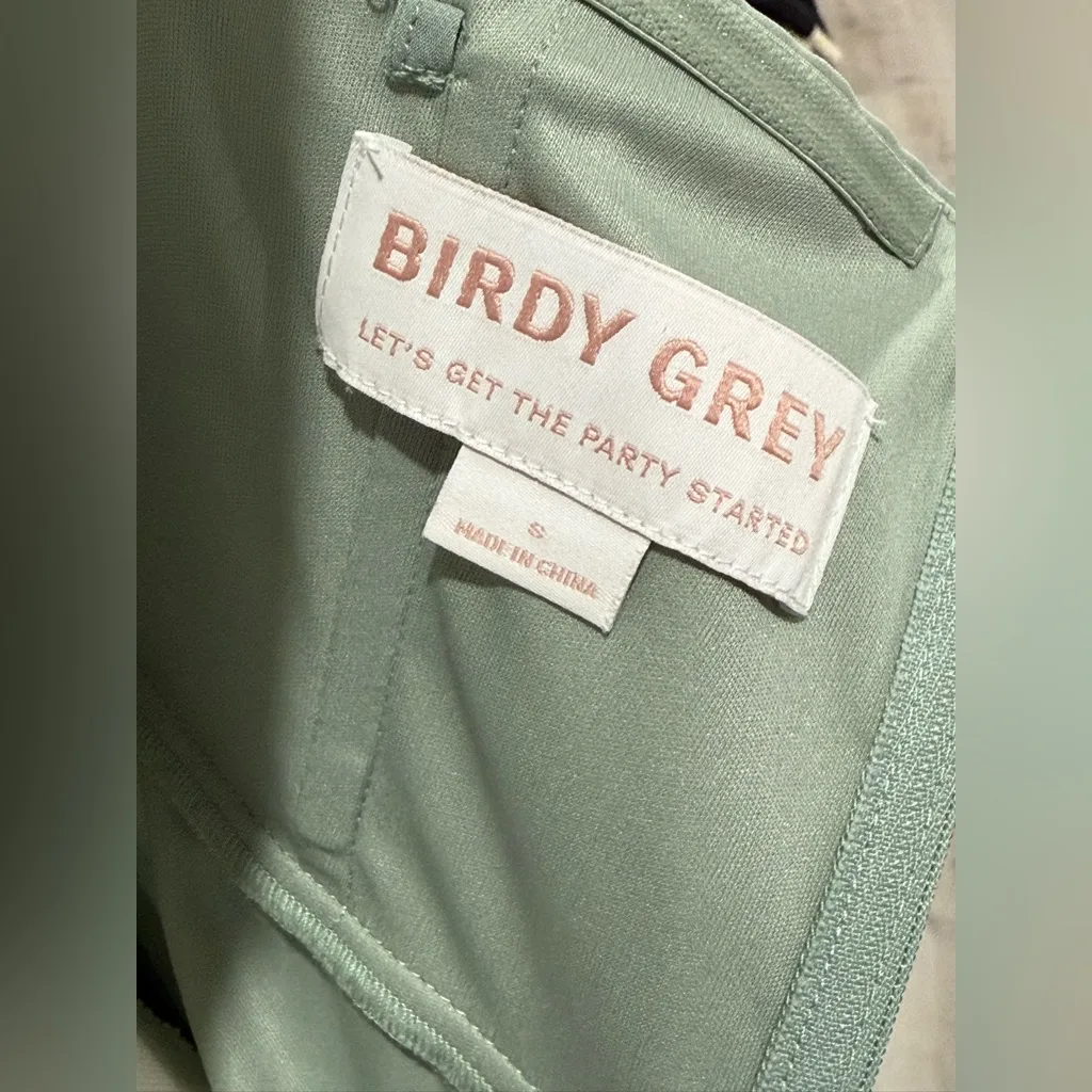 Birdy Grey Women's August Convertible Dress Chiffon Sage Size S NWT - Image 7