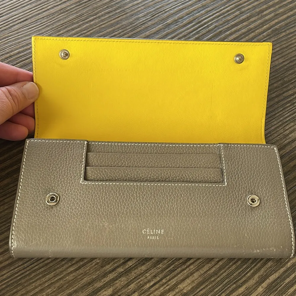 Celine leather long wallet - Image 9