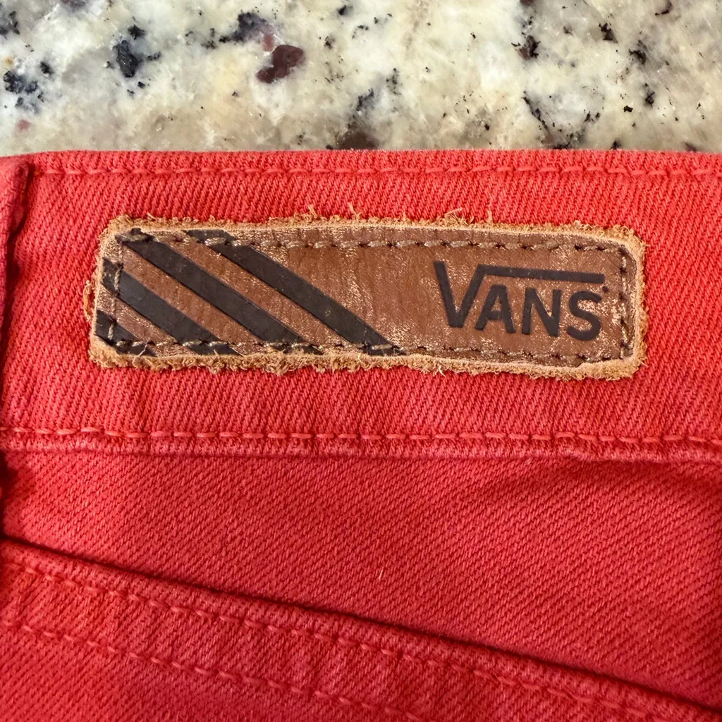 Vans Junior’s Bold Red Skinny Jeans - Image 8