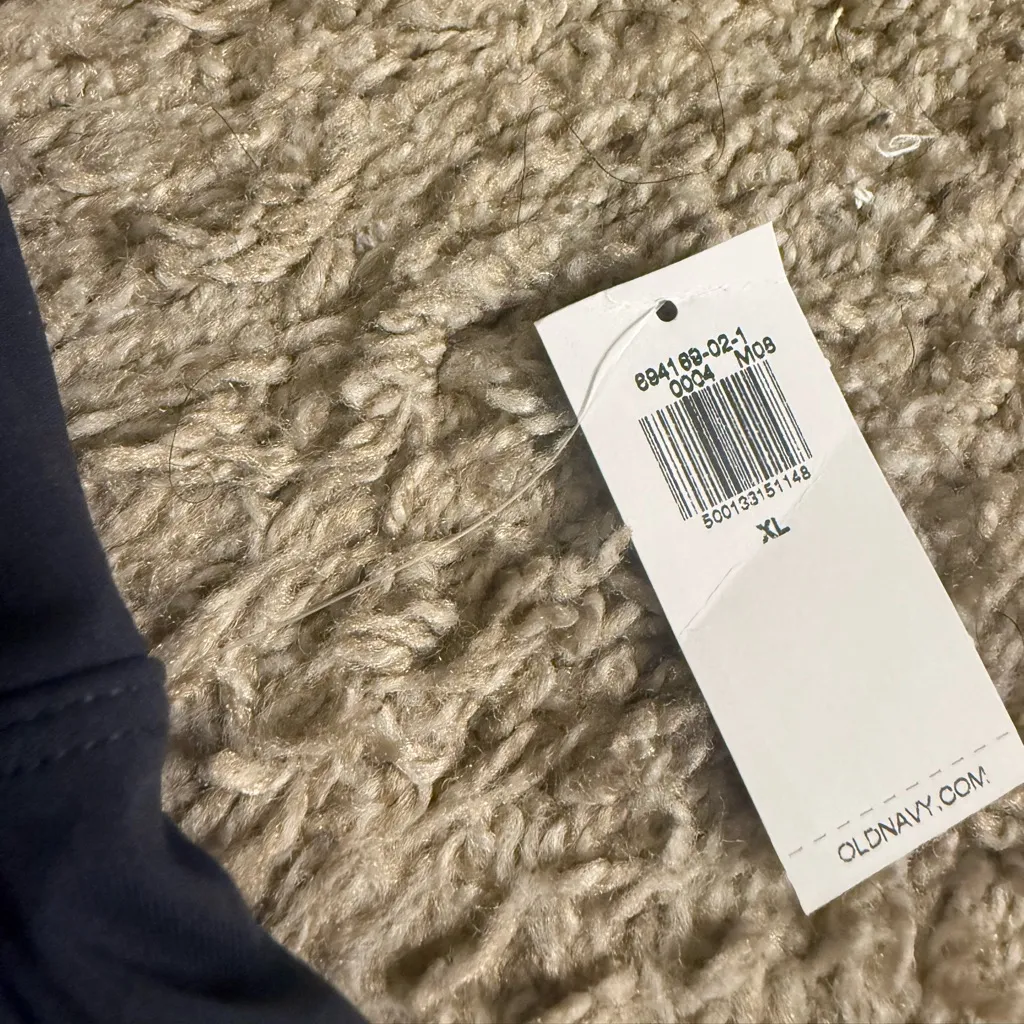 Old Navy Blue White Trim High-Waisted PowerSoft Faux-Wrap Skort - size XL - Image 3