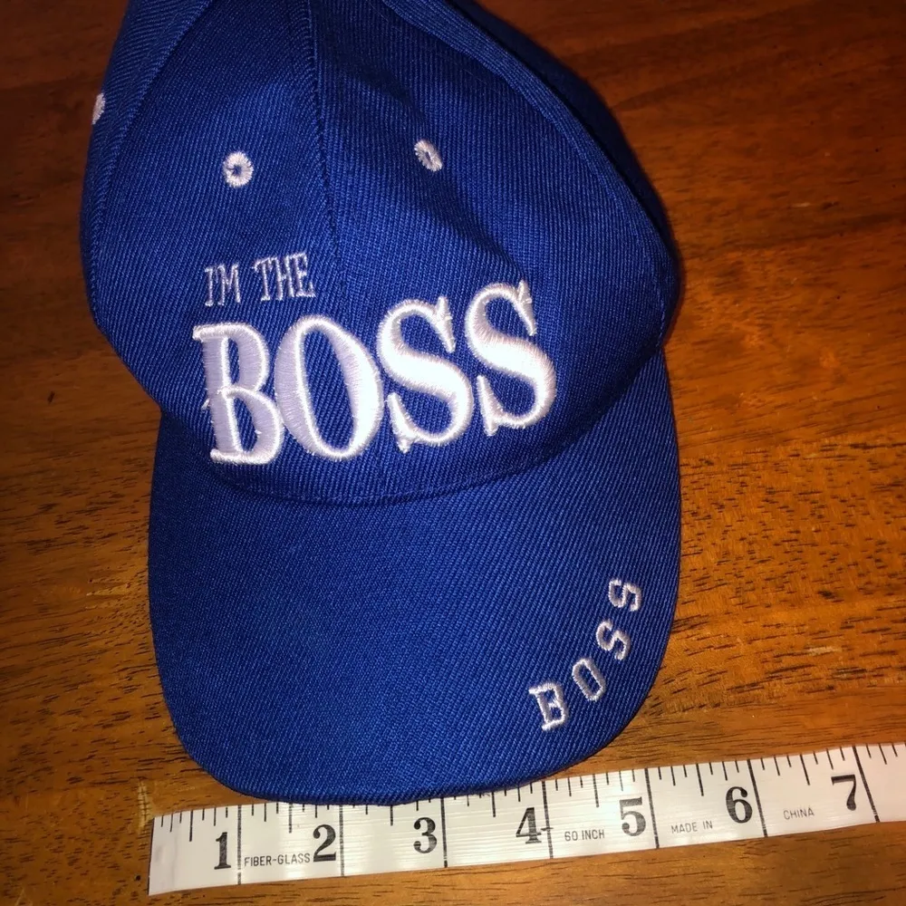 ‘I’m the Boss’ baseball hat, blue - Image 7