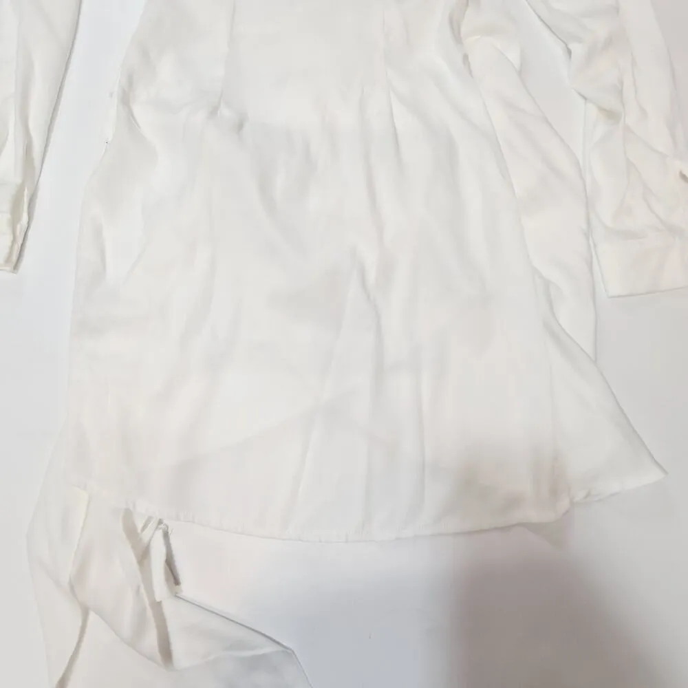 Superdown Sophie Draped Mini Dress in White Small - Image 11