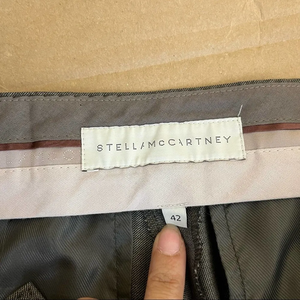 Stella McCartney Brown Wool Dress Pants - Image 8