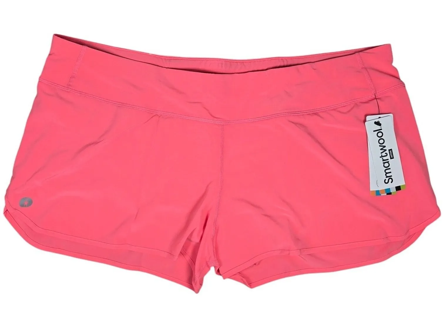 Smartwool XL Pink Merino Wool Blend Running Shorts Active Fit Built-In Briefs - Image 1