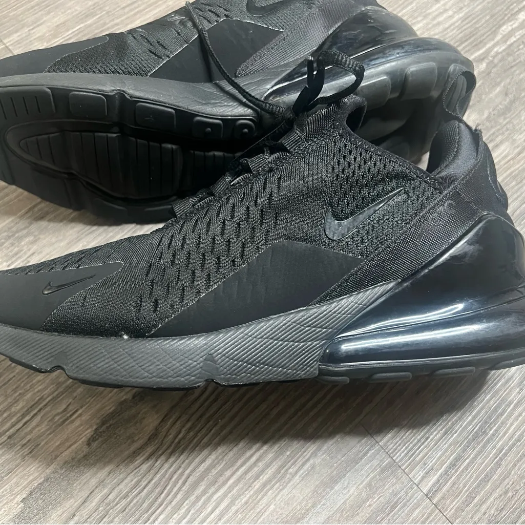 Nike air max 270 womens All-Black Athletic running Shoes size 10 - Image 13