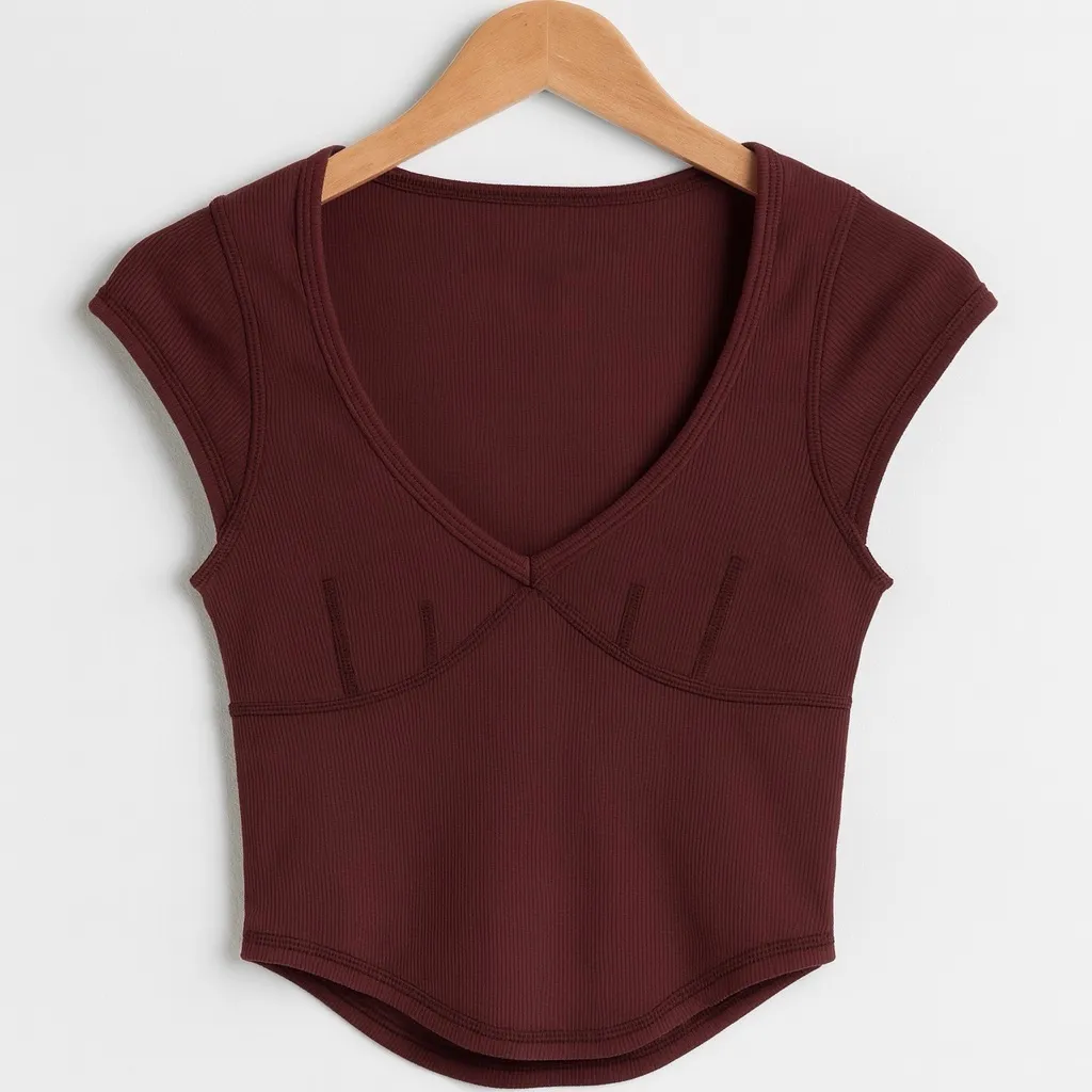 🎅 3/$15 SALE Urban Outfitters Brown Corset Crop Top M - Image 8