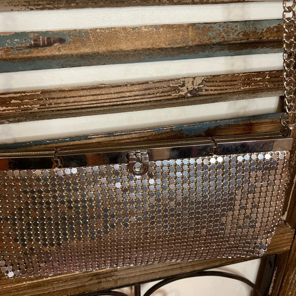 VNTG EVENING SPARKLY BAG BY FAR NINE Silver - Image 2