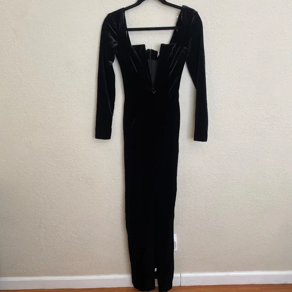 House of CB the Charlotte Plunge Maxi black Dress‎ Size XS NWOT - Image 7