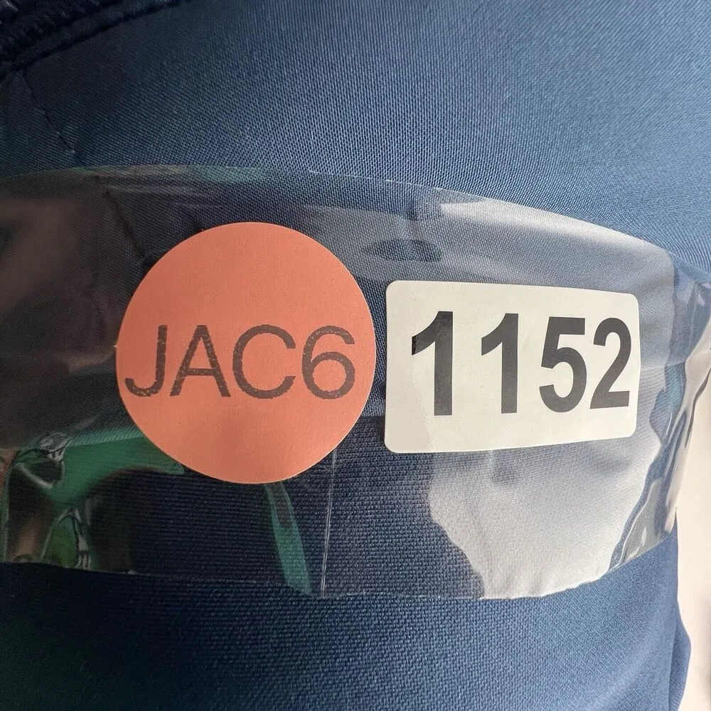 FOG Womens Belted Puffer Coat with Hood Adult Long Sleeve blue size L Size L - Image 11