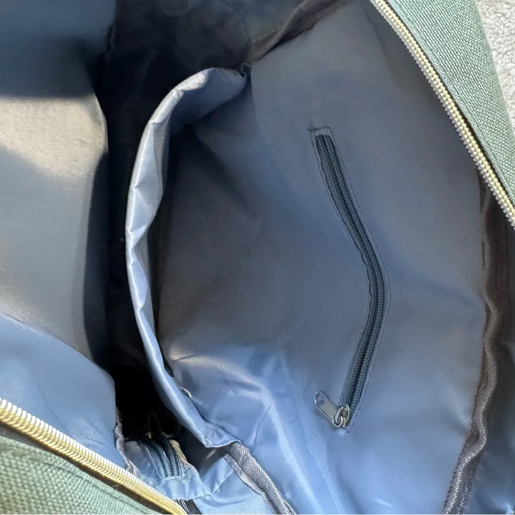 Mancio Green Laptop Backpack USB Charging Port Slim Backpack Travelling Bag - Image 8