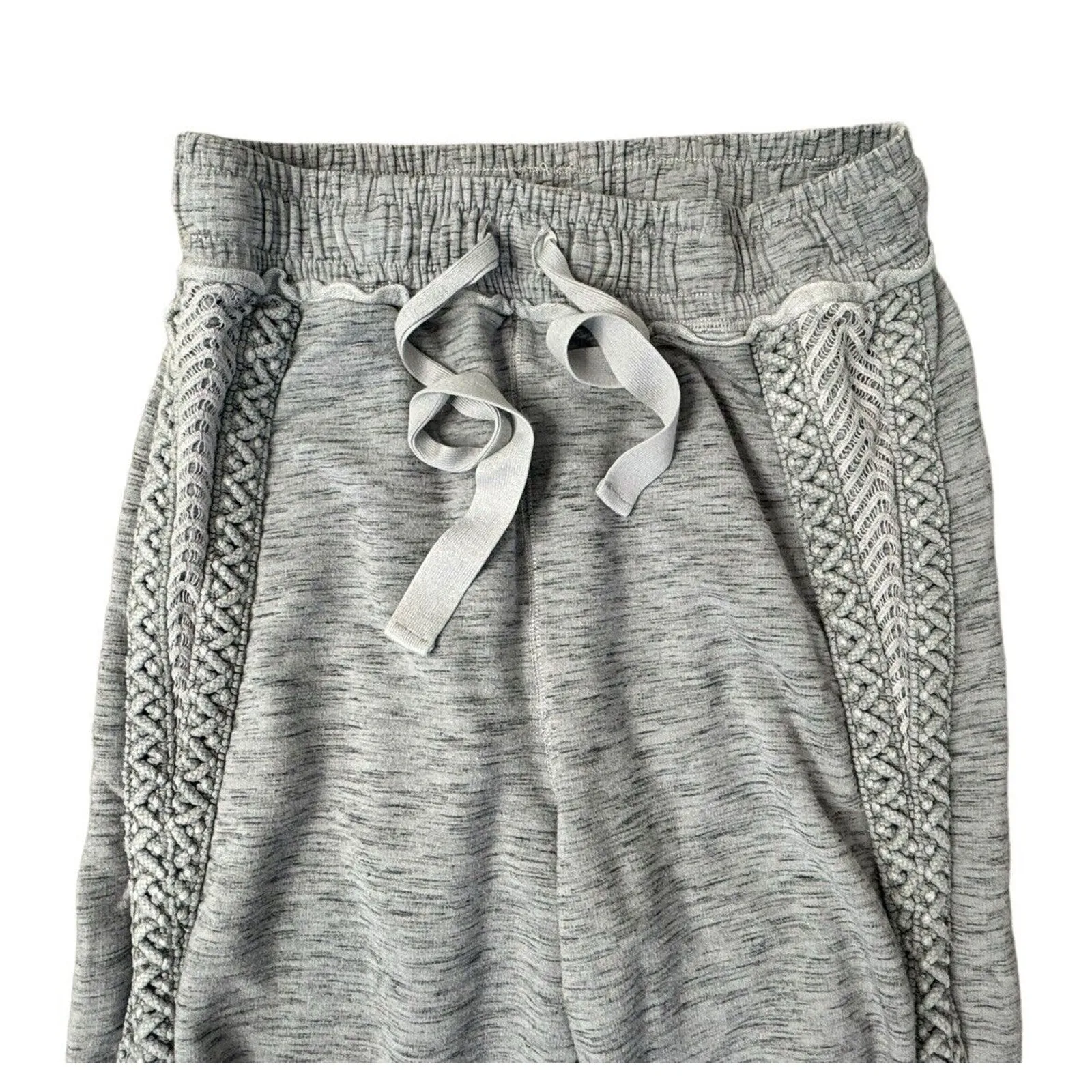 FREE PEOPLE MOVEMENT Mountain High Cable Knit Crochet Joggers Hoodie Set Sz XS/S - Image 9