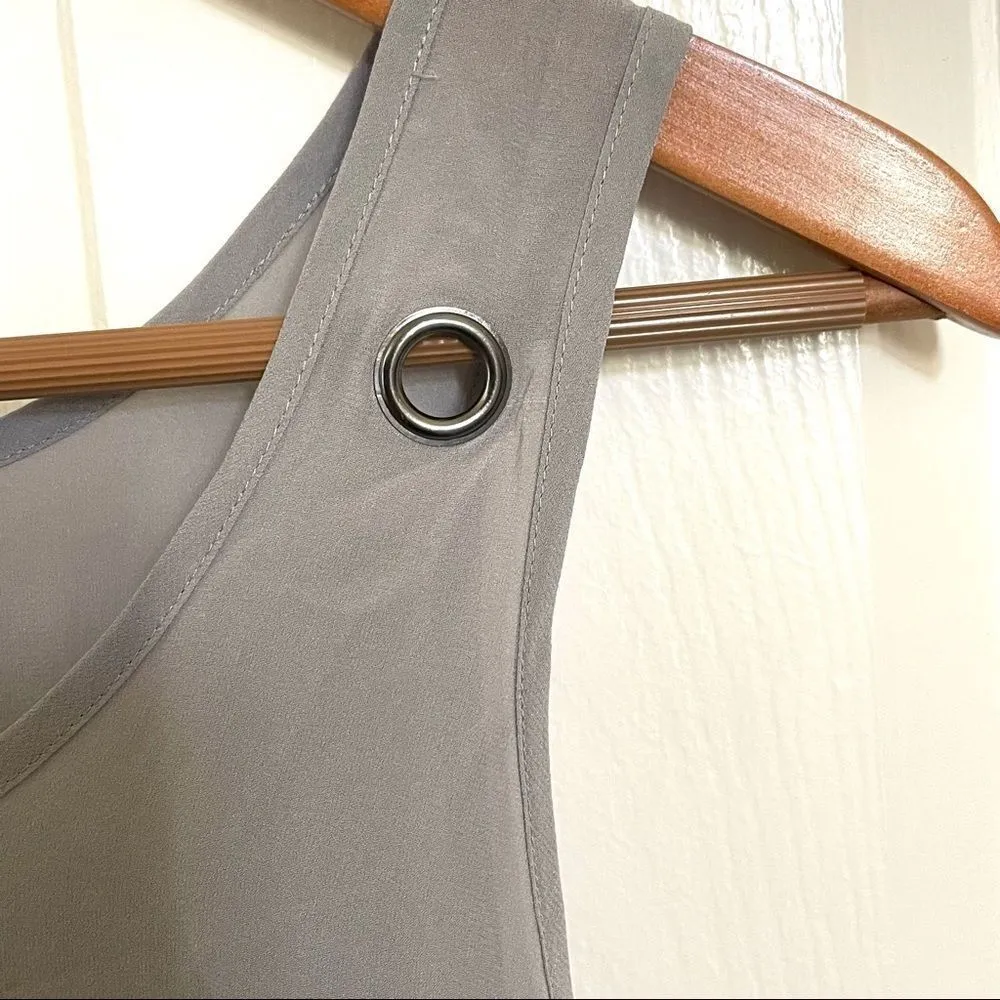 Bebe embellished grey  bib bubble tank  XXS - Image 9