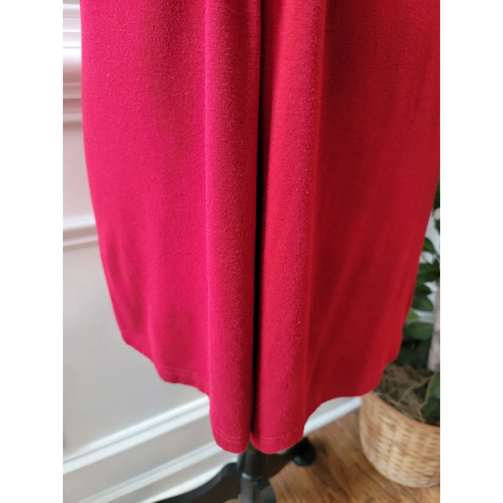 XXI Off the Shoulders Top Women's Size SP Red Viscose Strapless Sleeveless - Image 5