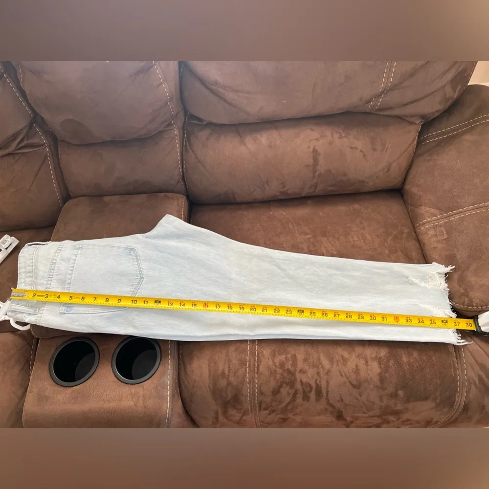 VERVET LOS ANGELES Light Blue Distressed Women's Jeans Size 26 - Image 10