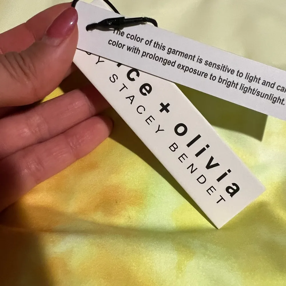 NWT ALICE+OLIVIA Penny Cropped Tie-dyed Stretch-Jersey Top Sz L - Image 78