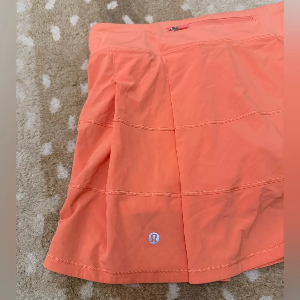Lululemon Athletica Pace Rival mid-rise skirt in warm coral women’s size 10 - Image 7