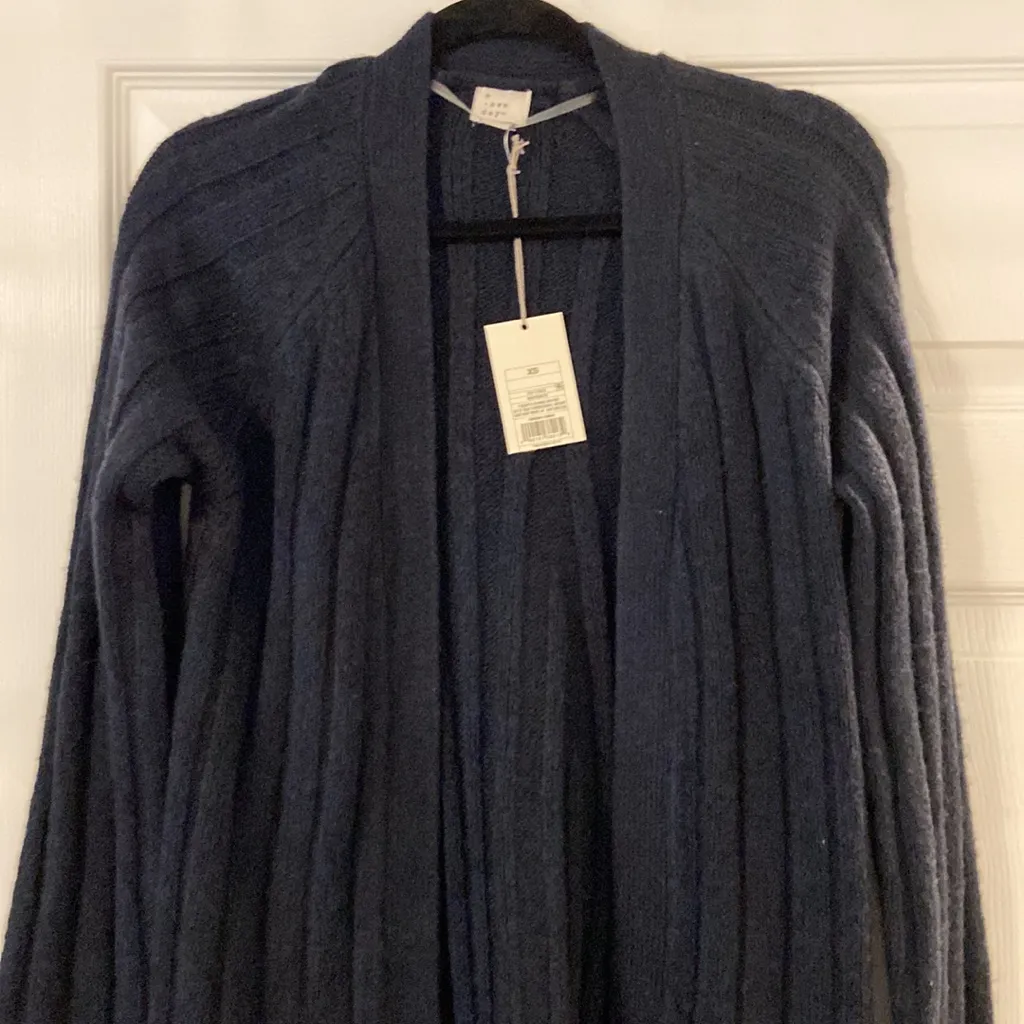 A New Day Dark Gray Cardigan Sweater Classic Knit Design brand new size XS - Image 2