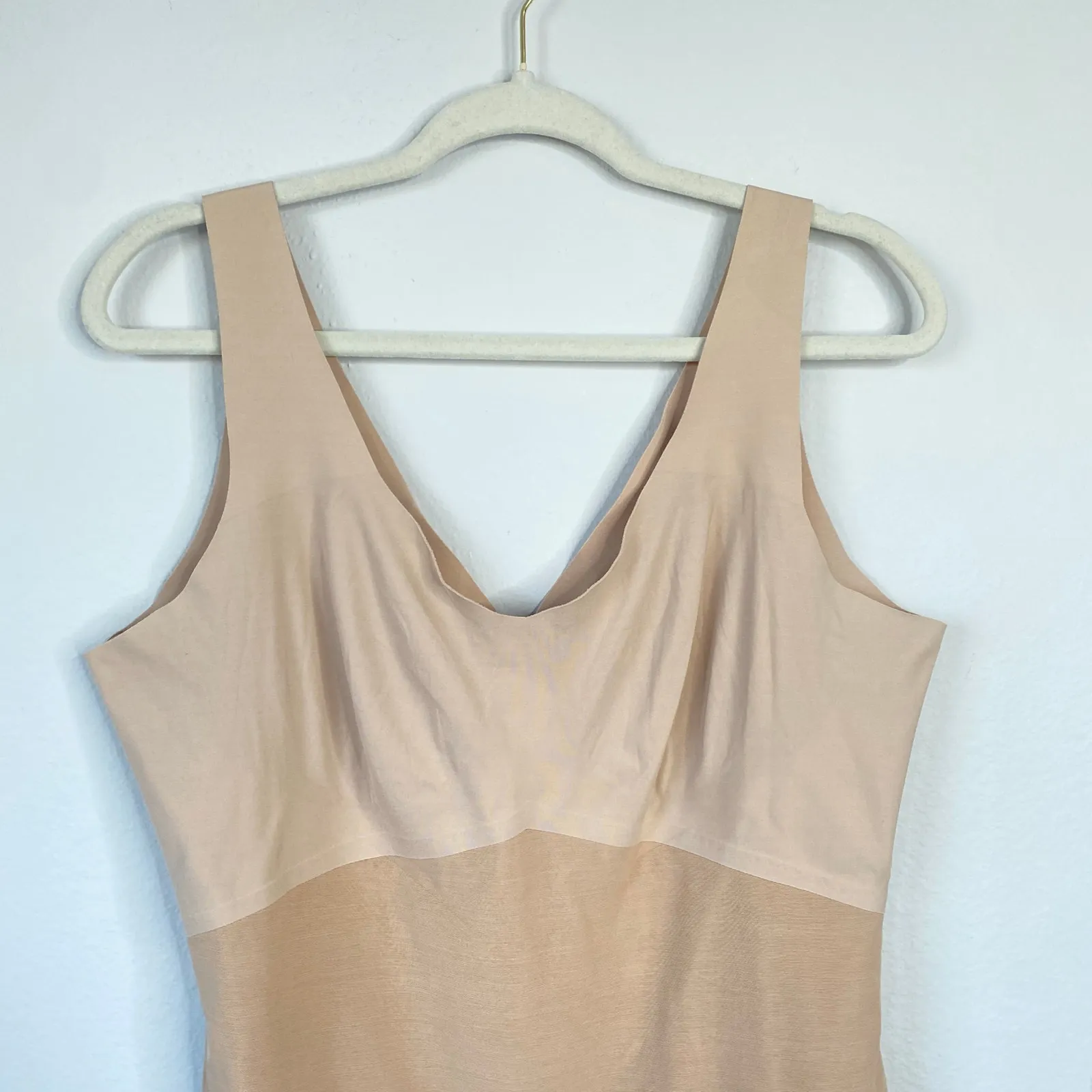 HONEYLOVE Liftwear Shaper Tank Top Shapewear Wide Straps Sand Cream Plus Size 2x Tan - Image 4