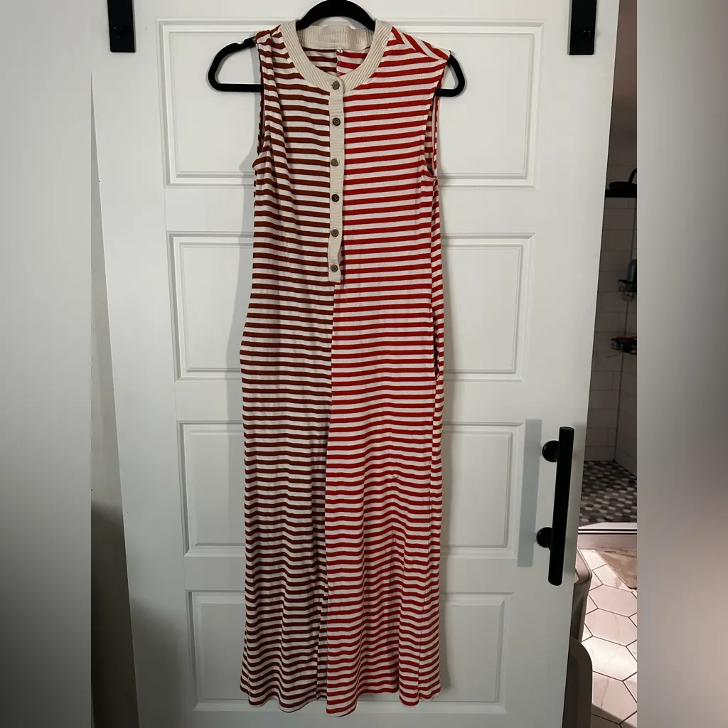 Amazon Striped Sleeveless Jumpsuit - Image 2