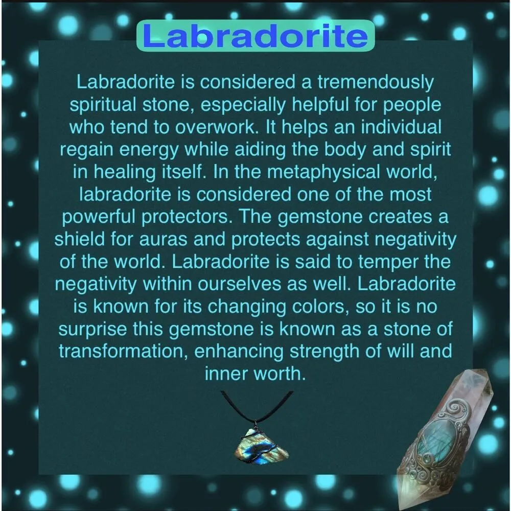 Natural Carving Labradorite Madagascar Sterling Silver Ring Size 9 Blue - Image 3